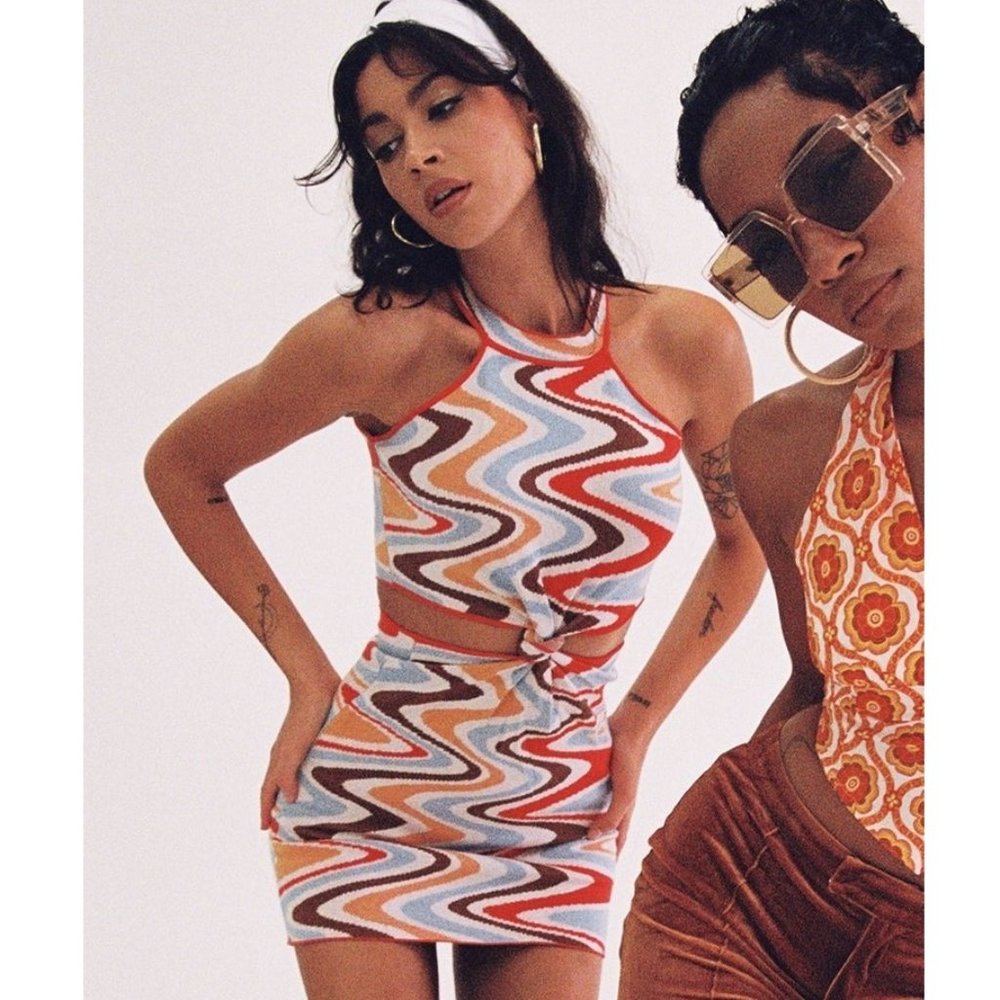 Princess Polly Savanna Multi Groovy Dress XS/S